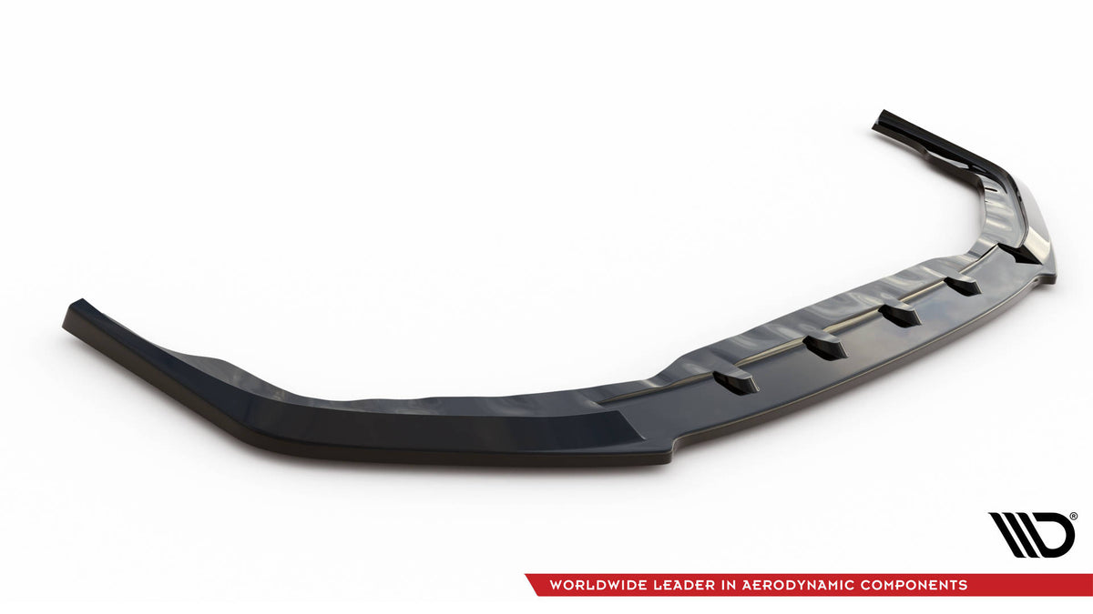 Street+ Spoilerlippe Front Ansatz passend für Nissan GTR R35 Facelift schwarz Hochglanz – Ansicht 5