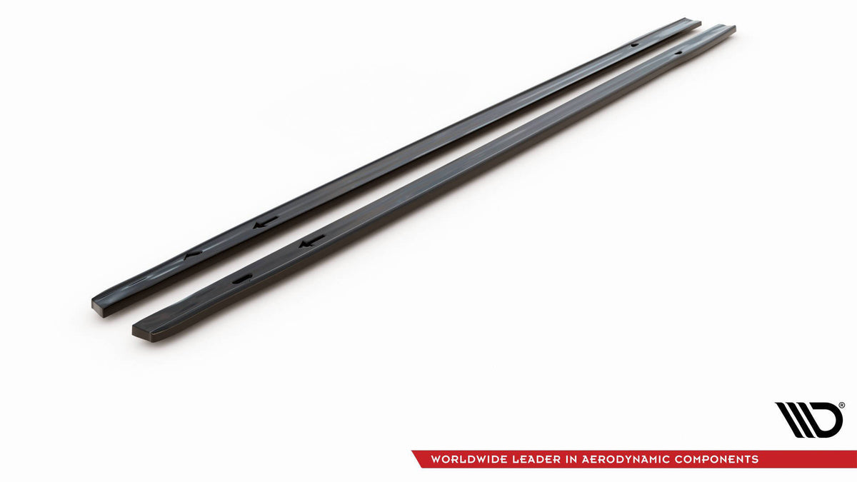 Street+ Seitenschweller Leisten passend für V.1 passend für VW Golf GTI / GTE / GTI Clubsport / GTD / R-Line Mk8 schwarz Hochglanz – Ansicht 7