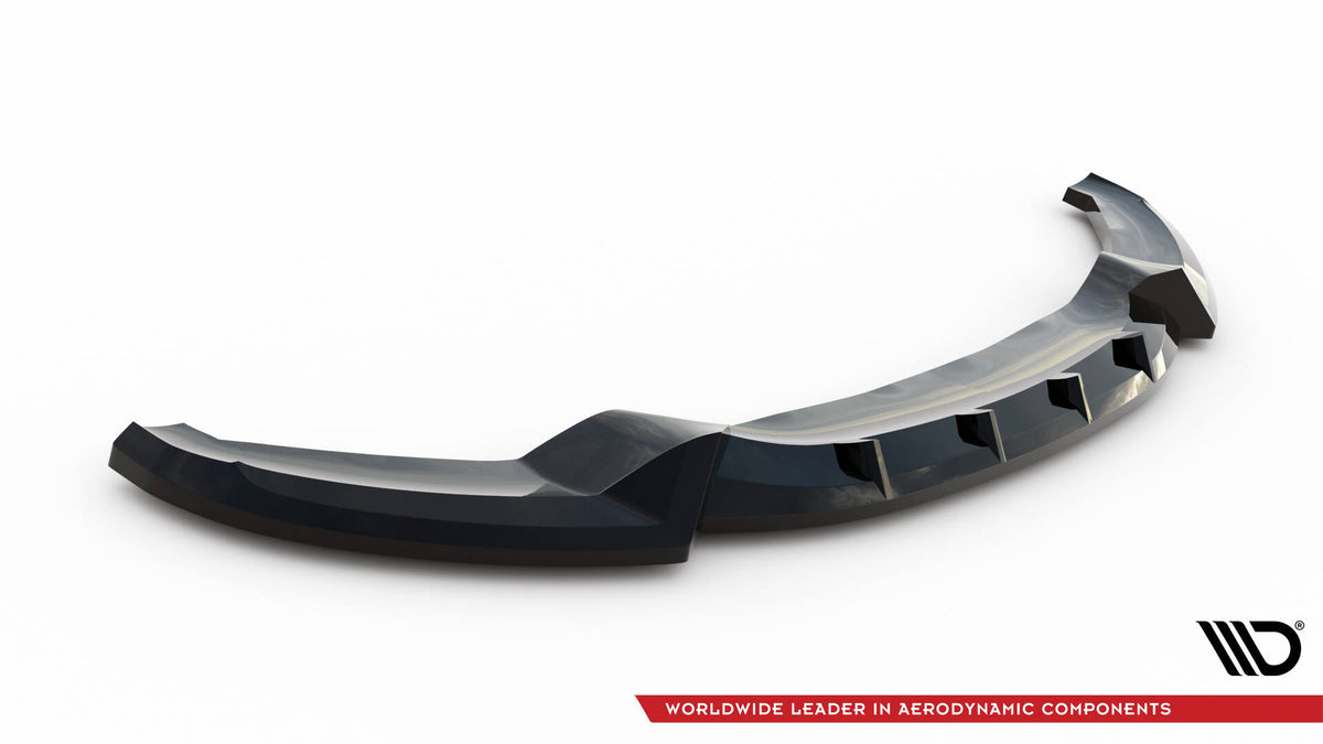 Street+ Spoilerlippe Front Ansatz V.1 passend für BMW 3er GT M-Paket F34 schwarz Hochglanz – Ansicht 5
