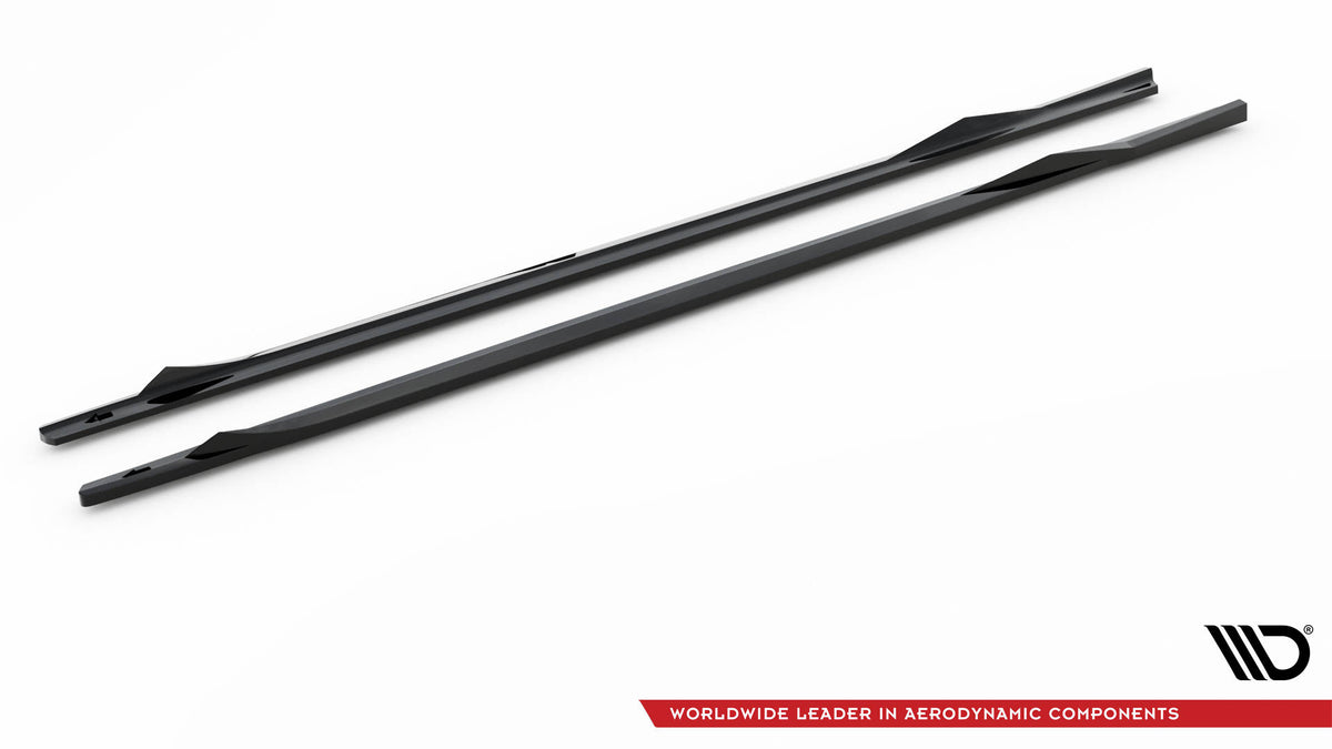 Street+ Seitenschweller Leisten V.2 passend für BMW 2 Coupe M-Paket / M240i G42 schwarz Hochglanz – Ansicht 5