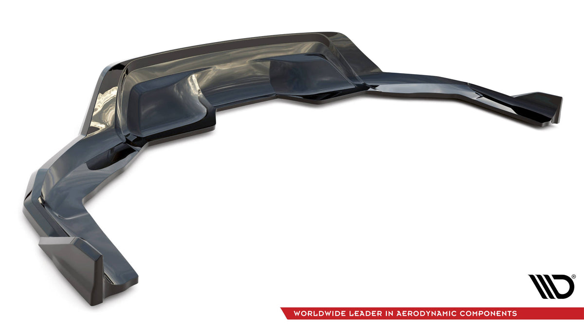 Street+ Mittlerer Diffusor RACE passend für BMW X6 M-Paket F16 schwarz Hochglanz – Ansicht 8