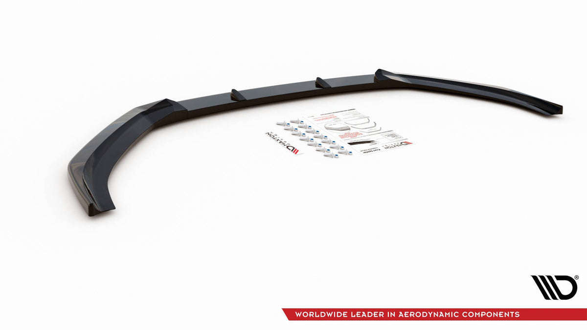 Street+ Spoilerlippe Front Ansatz V.3 passend für Audi S3 / A3 S-Line 8V FL Limousine schwarz Hochglanz – Ansicht 8