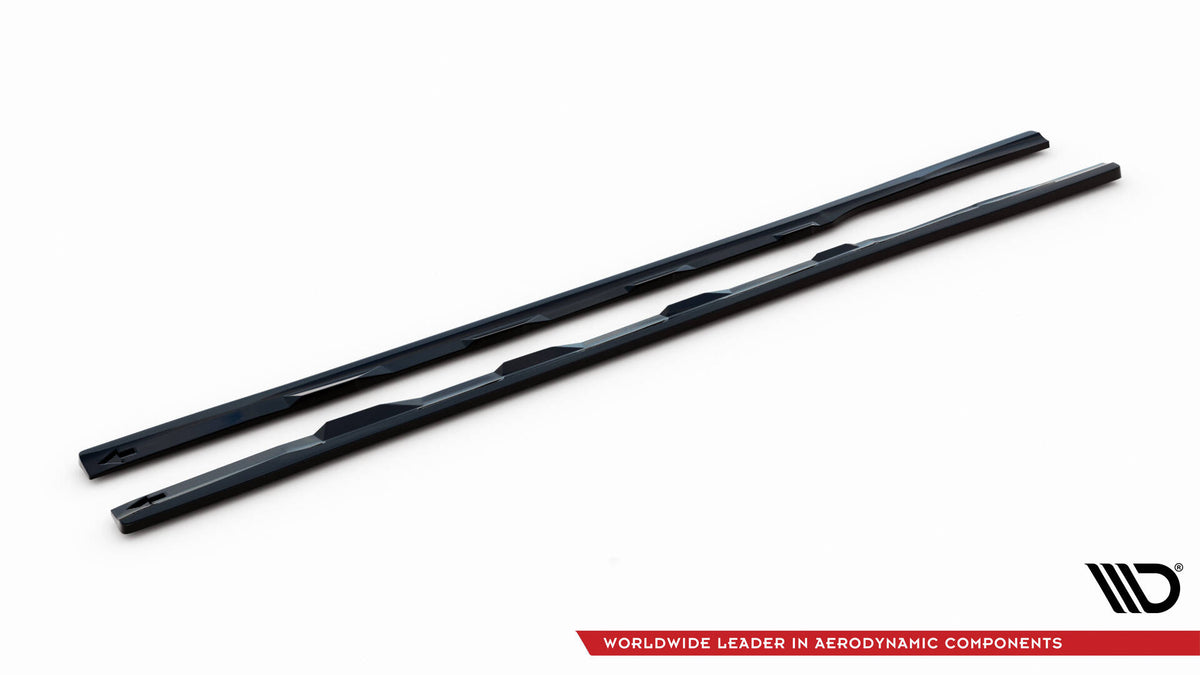 Street+ Seitenschweller Leisten passend für V.3 passend für Audi A7 S-Line / S7 C7 schwarz Hochglanz – Ansicht 4