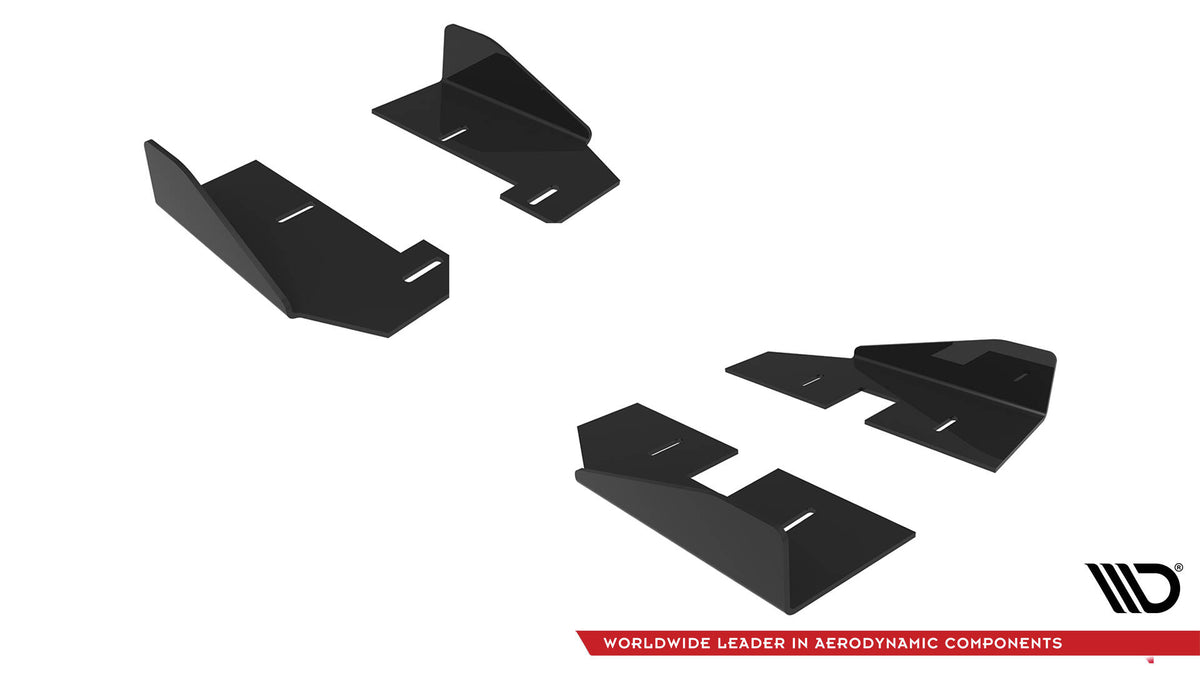 Seitenschweller Flaps passend für Audi A5 Sportback F5 Facelift schwarz Hochglanz – Ansicht 6
