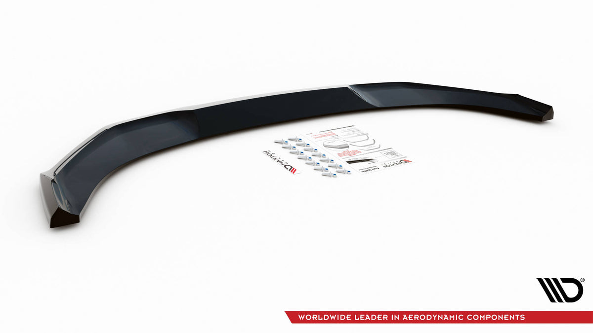 Street+ Spoilerlippe Front Ansatz V.1 passend für Nissan 370Z Nismo Facelift schwarz Hochglanz – Ansicht 6