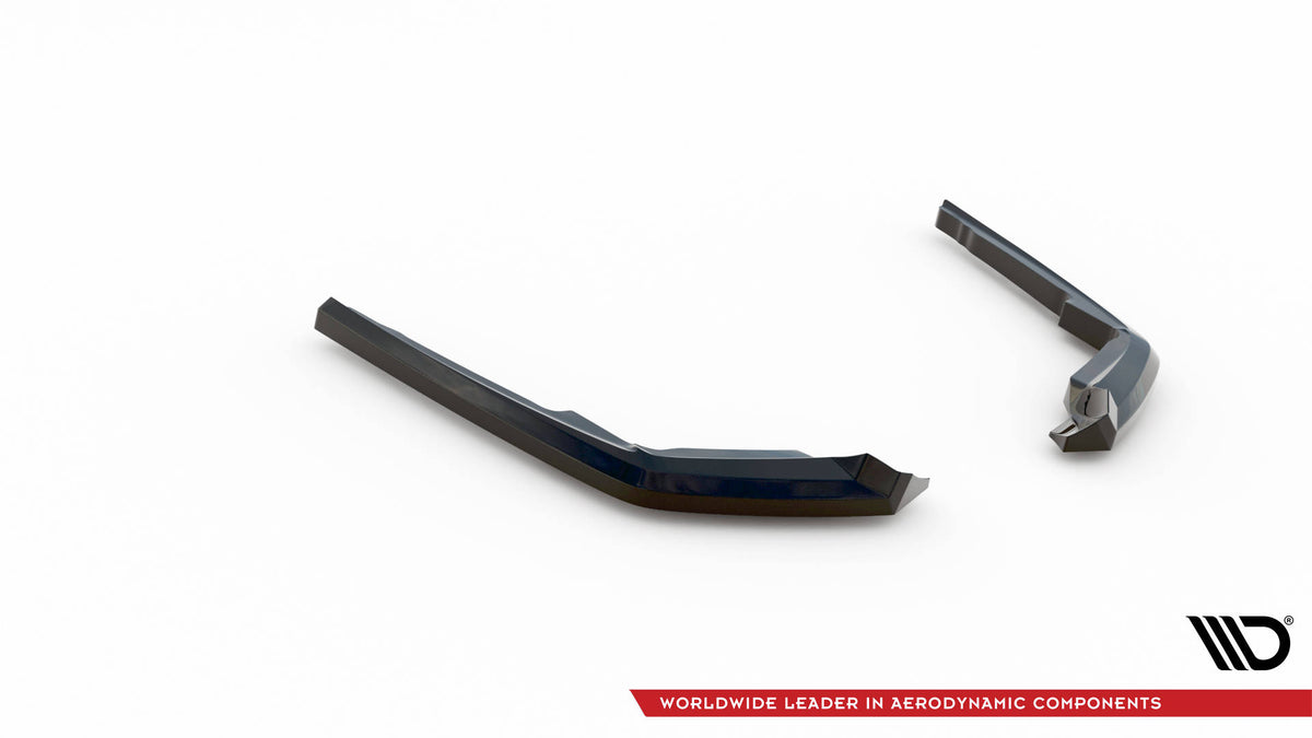 Heck Ansatz Flaps Diffusor passend für Toyota Highlander Mk4 schwarz Hochglanz – Ansicht 5