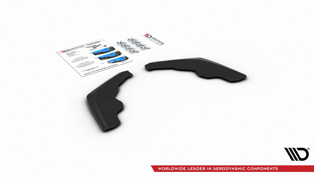Heck Ansatz Flaps Diffusor V.2 passend für BMW 1er F40 M-Paket schwarz Hochglanz – Ansicht 2