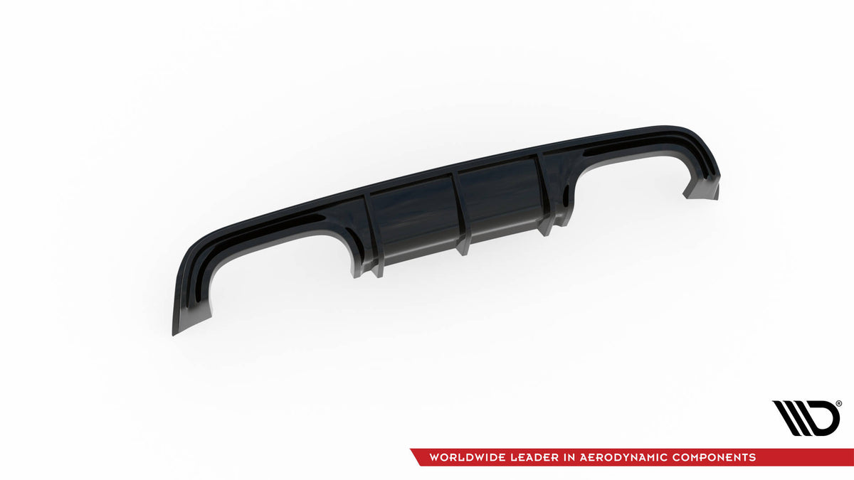 Diffusor Heck Ansatz passend für Mercedes-Benz CLK W209 schwarz Hochglanz – Ansicht 5