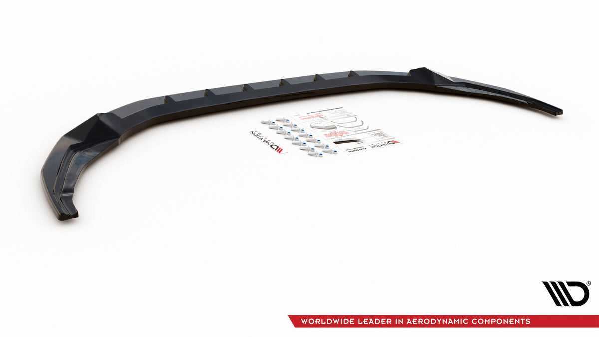 Street+ Spoilerlippe Front Ansatz V.2 passend für Audi S3 / A3 S-Line 8Y schwarz Hochglanz – Ansicht 6