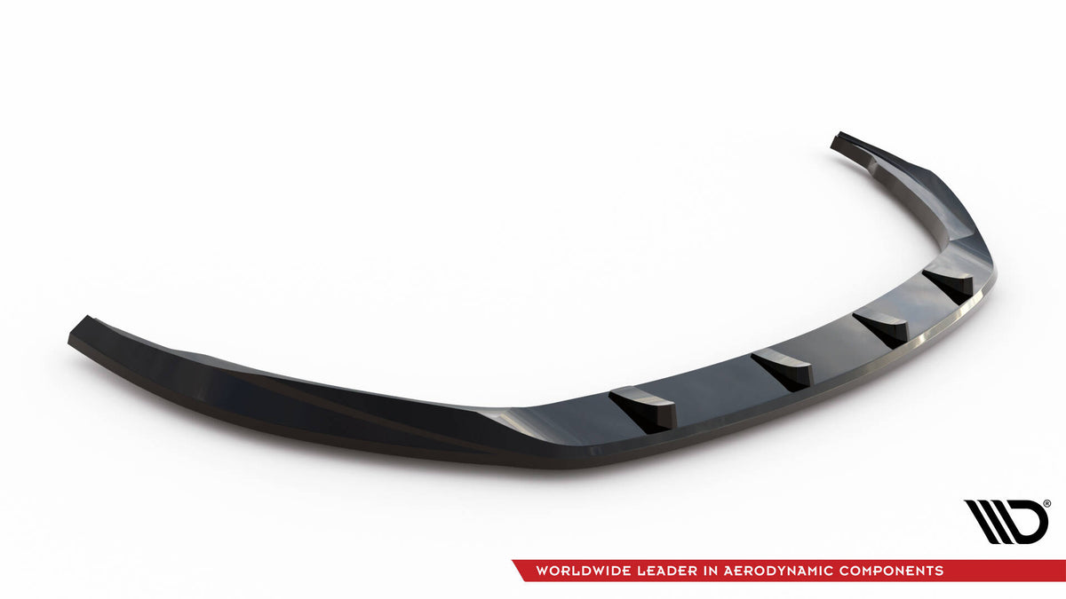 Street+ Spoilerlippe Front Ansatz V.2 passend für Opel Astra L (MK6) schwarz Hochglanz – Ansicht 5