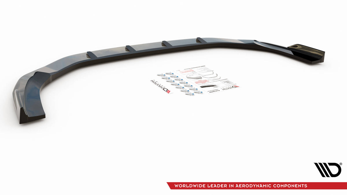 Street+ Spoilerlippe Front Ansatz V.2 passend für Audi RS3 Limousine 8Y schwarz Hochglanz – Ansicht 6