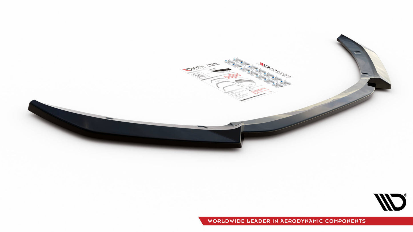 Street+ Spoilerlippe Front Ansatz V.2 passend für Jaguar XF R-Sport X260 schwarz Hochglanz – Ansicht 5