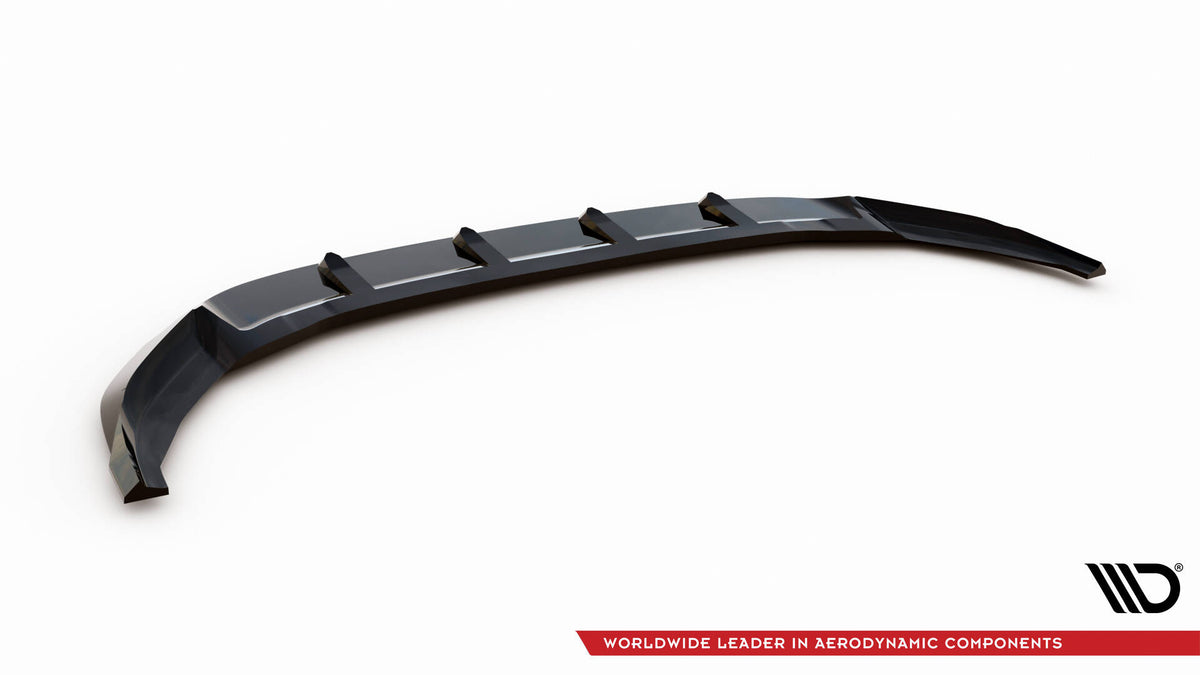 Street+ Spoilerlippe Front Ansatz V.6 passend für VW Golf R / R-Line Mk7 schwarz Hochglanz – Ansicht 6