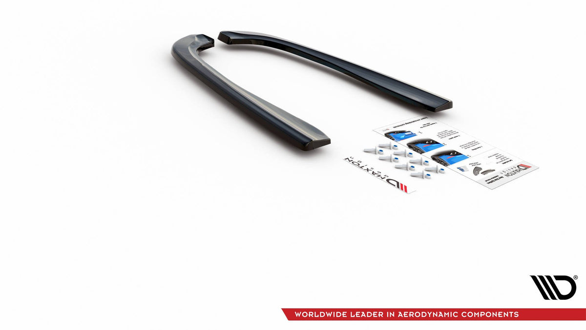 Heck Ansatz Flaps Diffusor passend für BMW M5  / 5 M-Paket E39 schwarz Hochglanz – Ansicht 8