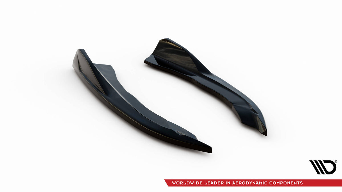 Heck Ansatz Flaps Diffusor V.6 passend für BMW 4er M440i G22 / G23 / G22 Facelift / G23 Facelift schwarz Hochglanz – Ansicht 6