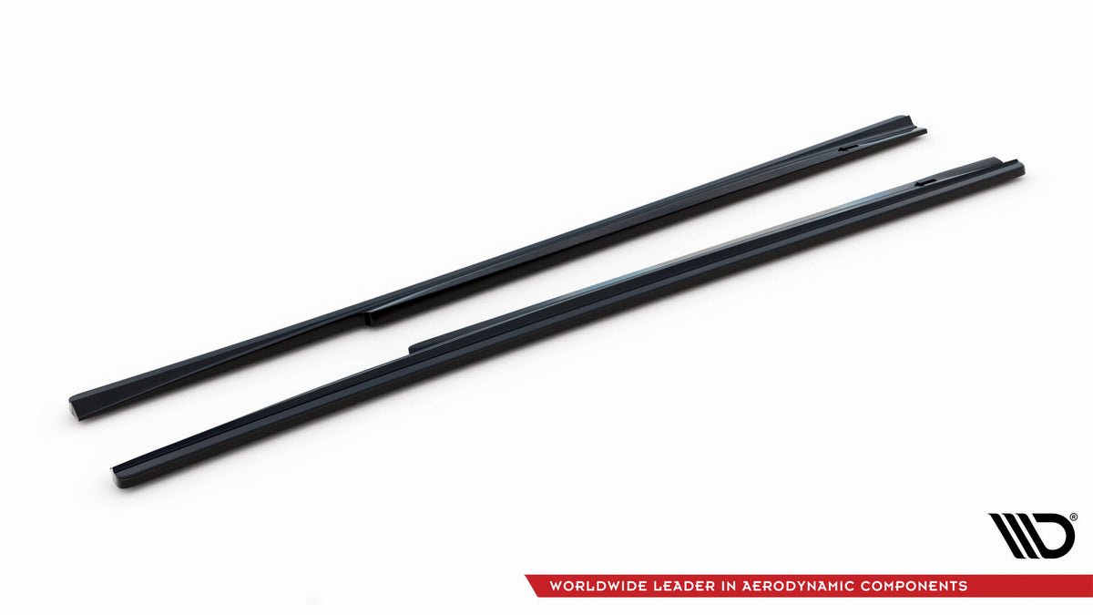 Street+ Seitenschweller Leisten passend für Mercedes-Benz S Long W222 schwarz Hochglanz – Ansicht 7