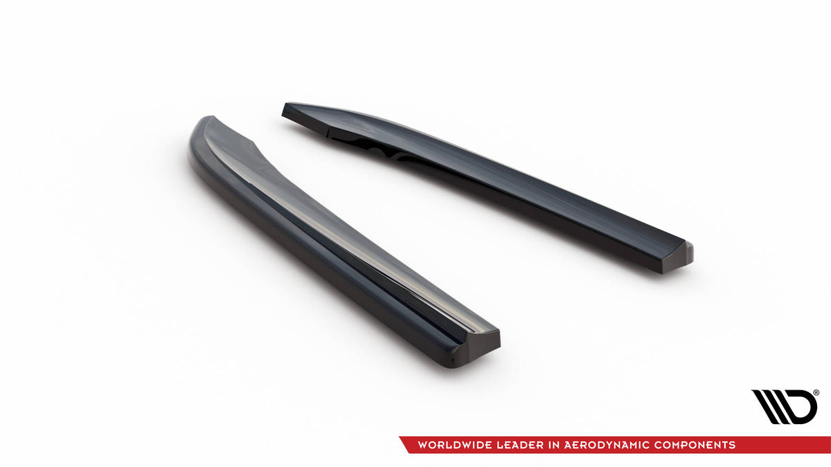 Heck Ansatz Flaps Diffusor passend für VW Passat Variant B7 schwarz Hochglanz – Ansicht 5