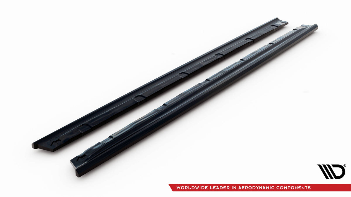 Street+ Seitenschweller Leisten passend für Hyundai I30 N-Line / Standard Hatchback / Fastback Mk3 Facelift schwarz Hochglanz – Ansicht 6