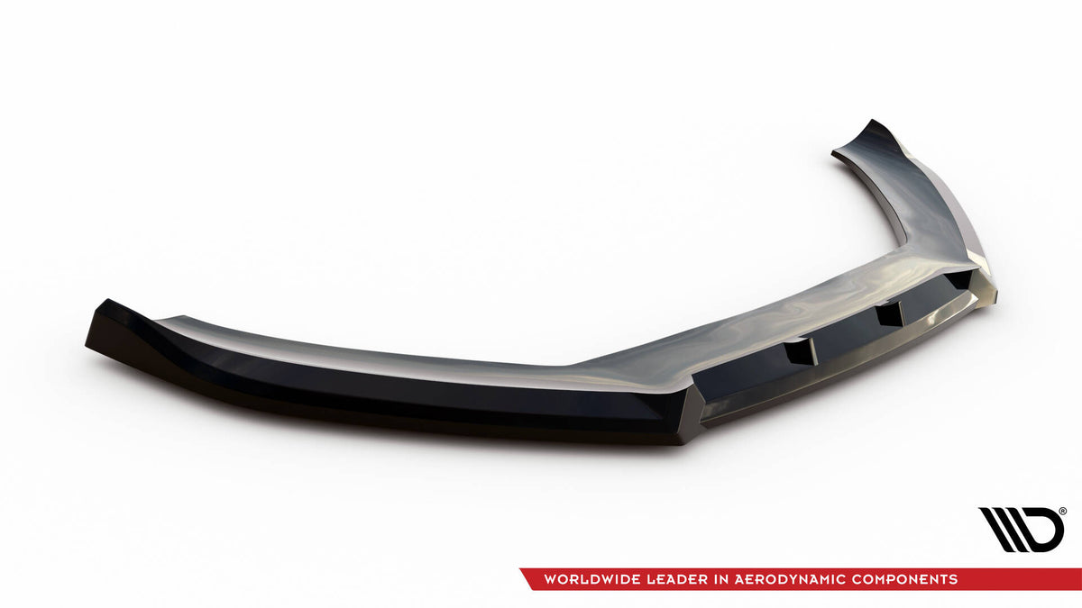 Street+ Spoilerlippe Front Ansatz V.3 passend für Audi S5 / A5 S-Line 8T Facelift schwarz Hochglanz – Ansicht 5