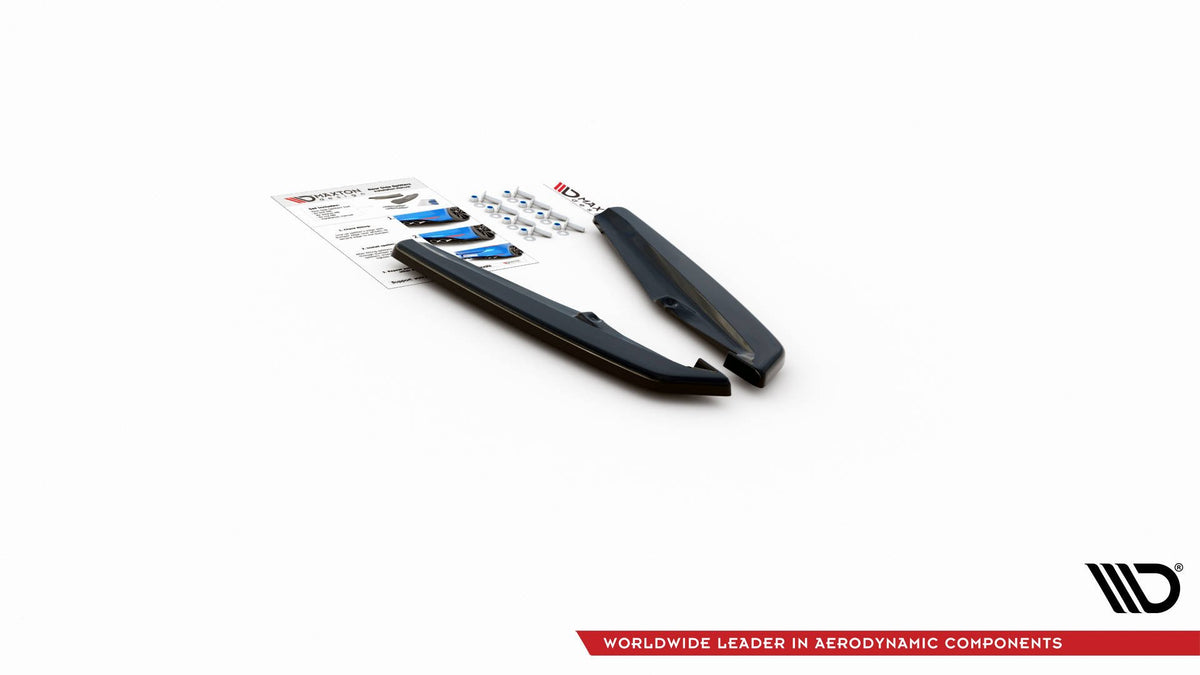 Heck Ansatz Flaps Diffusor passend für Porsche Panamera Turbo 970 Facelift schwarz Hochglanz – Ansicht 6
