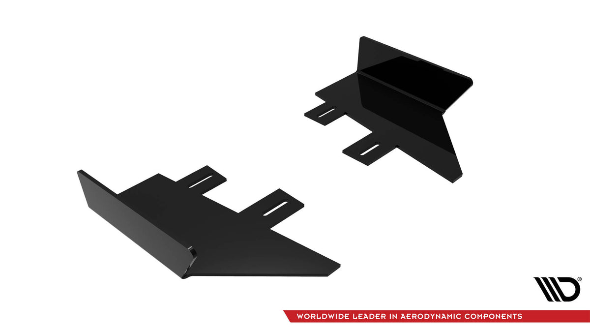 Hintere Seiten Flaps passend für Audi S5 / A5 S-Line Coupe / Cabriolet 8T schwarz Hochglanz – Ansicht 6