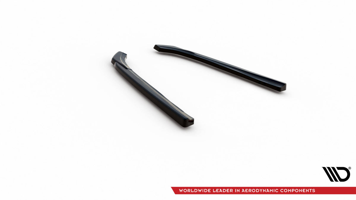 Heck Ansatz Flaps Diffusor passend für BMW 5er GT M-Paket F07 schwarz Hochglanz – Ansicht 6