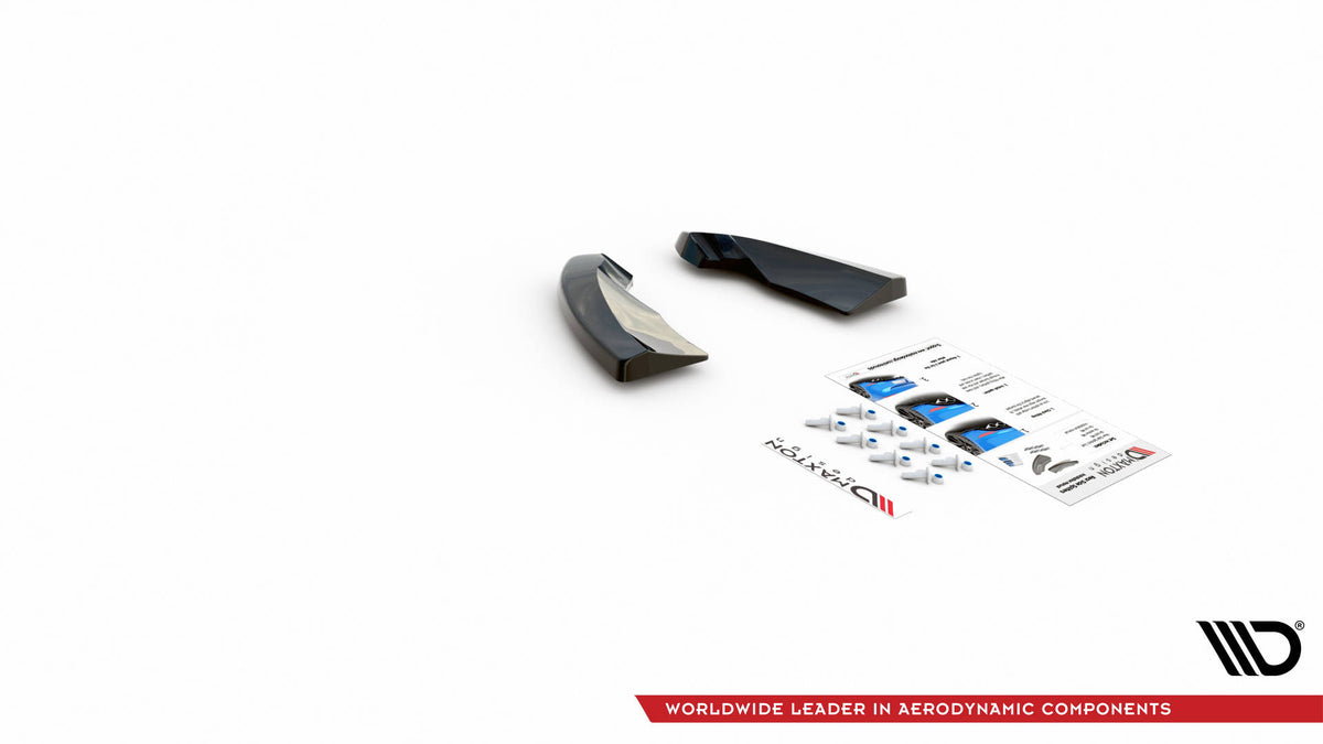 Heck Ansatz Flaps Diffusor V.1 passend für Opel Astra GTC OPC-Line J schwarz Hochglanz – Ansicht 6