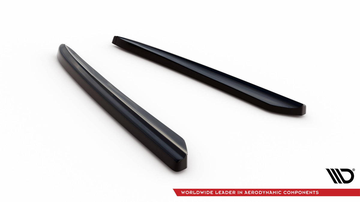 Heck Ansatz Flaps Diffusor passend für Mercedes-Benz CLS C219 schwarz Hochglanz – Ansicht 7