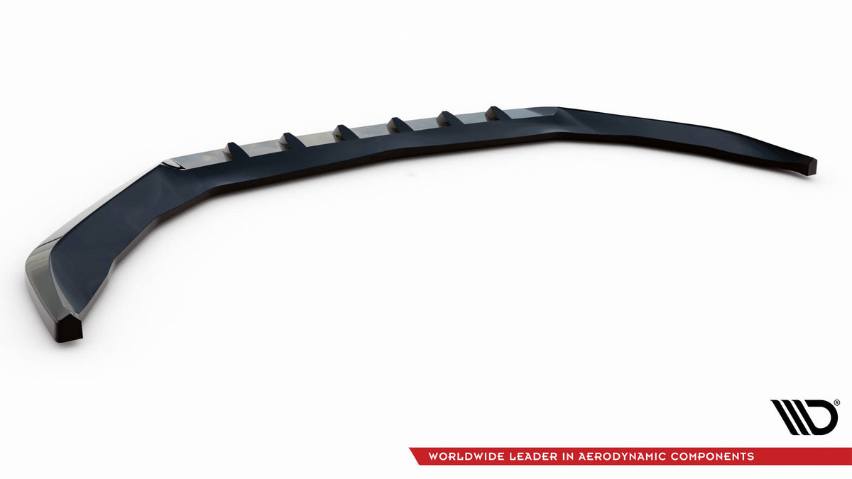 Street+ Spoilerlippe Front Ansatz V.1 passend für Porsche Panamera Turbo S E-Hybrid schwarz Hochglanz – Ansicht 6