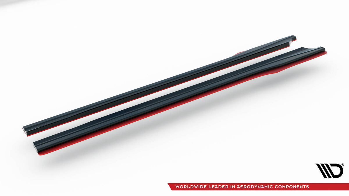 Street+ Seitenschweller Leisten V.2 passend für Subaru BRZ Mk1 / Mk1 Facelift / Toyota GT86 Facelift schwarz Hochglanz – Ansicht 5
