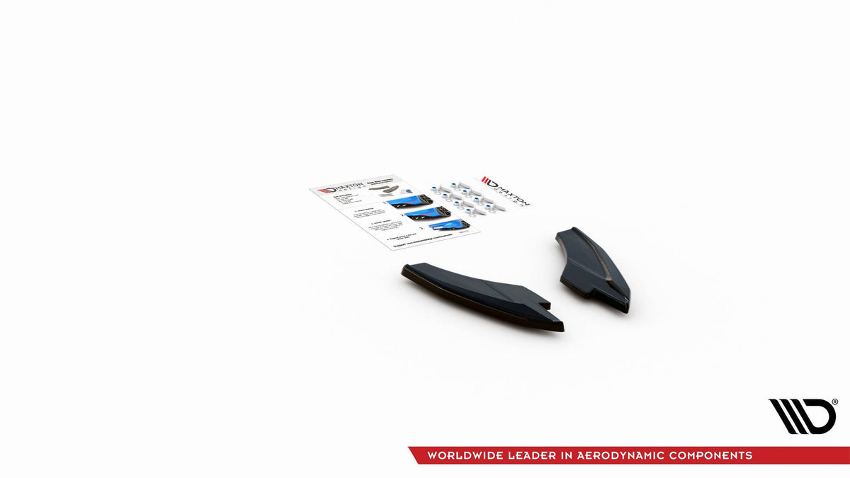 Heck Ansatz Flaps Diffusor V.2 passend für Audi S3 / A3 S-Line Sportback 8Y schwarz Hochglanz – Ansicht 5