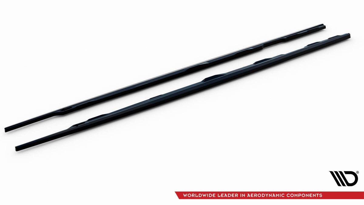 Street+ Seitenschweller Leisten V.2 passend für Audi A6 C7 schwarz Hochglanz – Ansicht 5