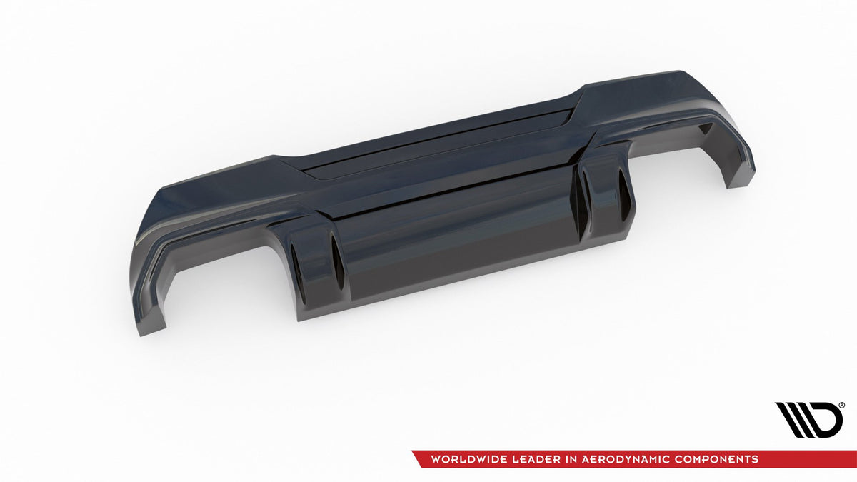 Diffusor Heck Ansatz V.2 passend für BMW 1er M-Paket/ M135i / 128ti F40 schwarz Hochglanz – Ansicht 8