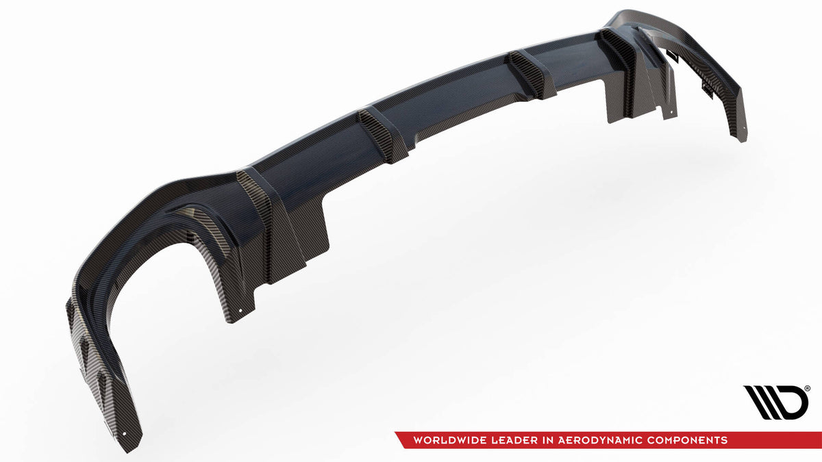 Prepreg Carbon Fiber Diffusor Heck Ansatz passend für Audi RSQ8 Mk1 – Ansicht 11