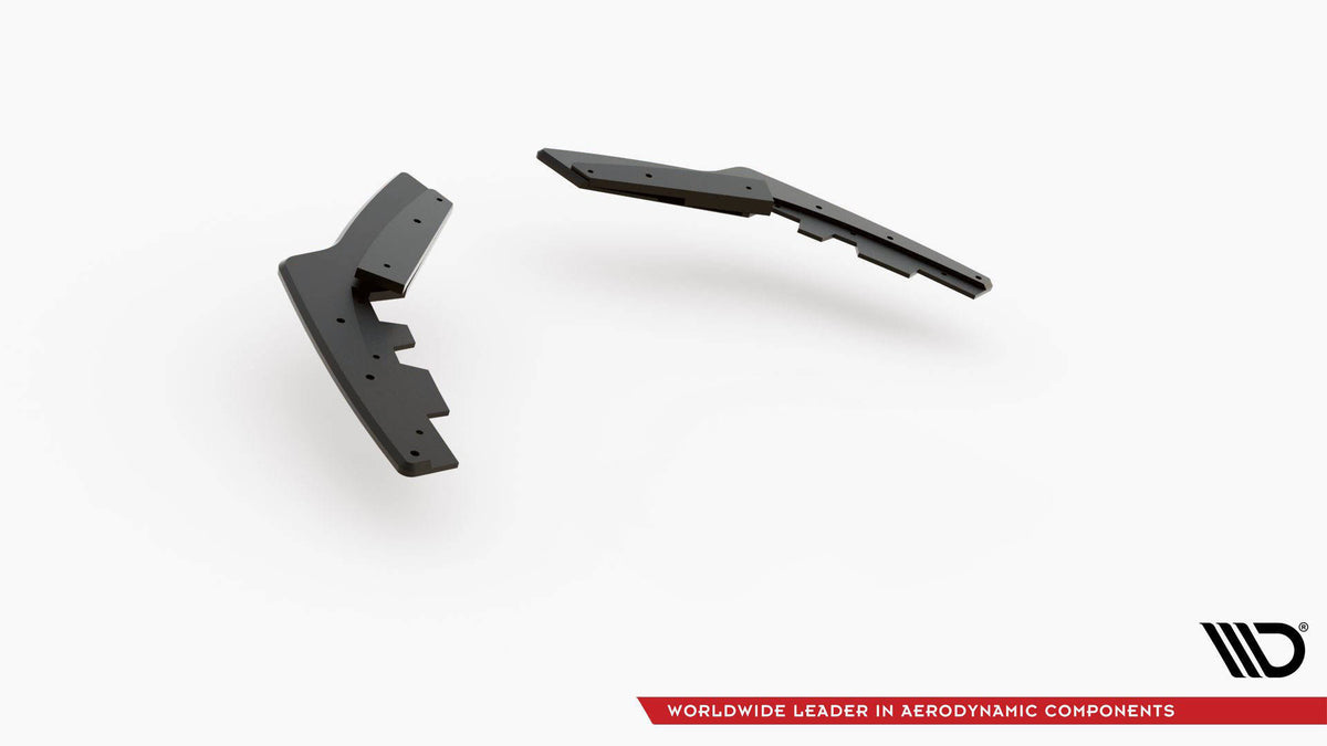 Street Pro Heck Ansatz Flaps Diffusor V.2 + Flaps passend für BMW 1er F20 M140i  schwarz Hochglanz – Ansicht 6