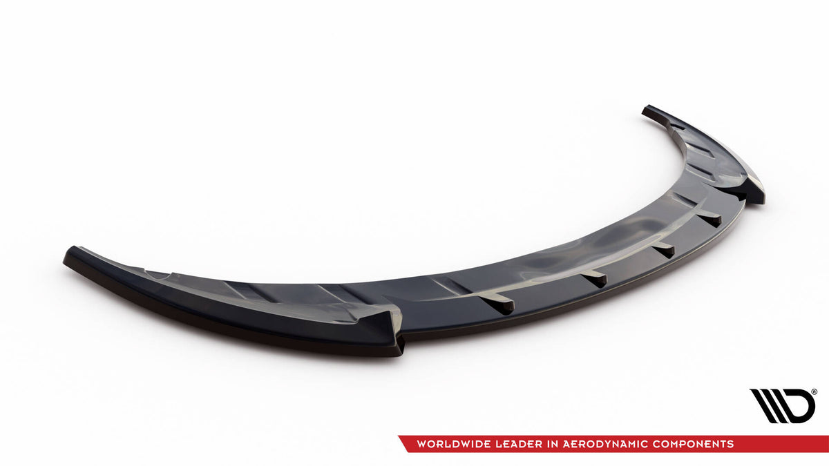 Street+ Spoilerlippe Front Ansatz passend für Toyota Yaris Mk3 Facelift schwarz Hochglanz – Ansicht 4