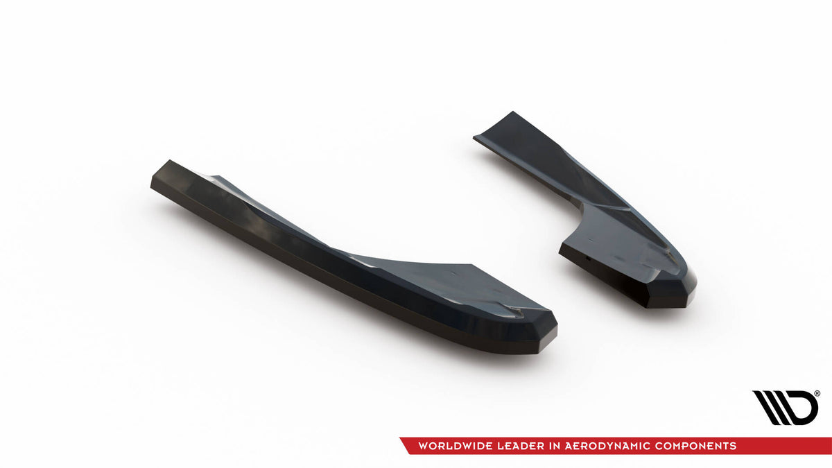 Heck Ansatz Flaps Diffusor V.2 passend für Audi RS3 Limousine 8V Facelift schwarz Hochglanz – Ansicht 5