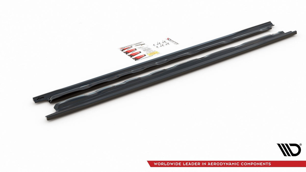 Street+ Seitenschweller Leisten passend für V.1 passend für VW Golf Hatchback Mk8 schwarz Hochglanz – Ansicht 6