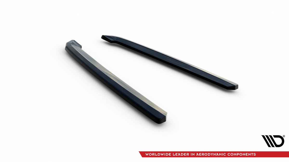 Heck Ansatz Flaps Diffusor passend für Audi A7 S-Line C8 / S7 C8 / C8 Facelift / S7 Facelift schwarz Hochglanz – Ansicht 5