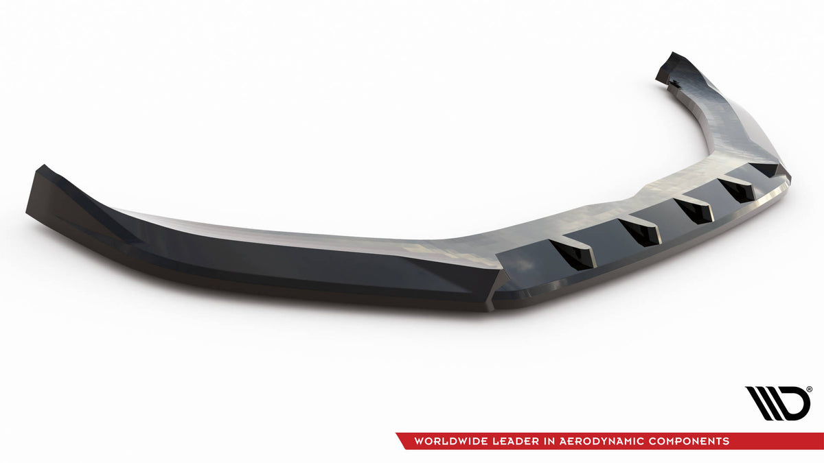 Street+ Spoilerlippe Front Ansatz passend für Porsche Panamera GTS Sport Turismo 971 Facelift schwarz Hochglanz – Ansicht 5