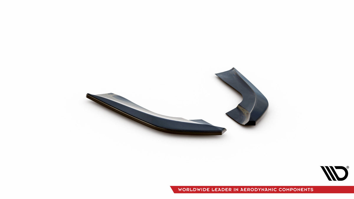 Heck Ansatz Flaps Diffusor passend für BMW X5 E70 Facelift M Paket schwarz Hochglanz – Ansicht 6