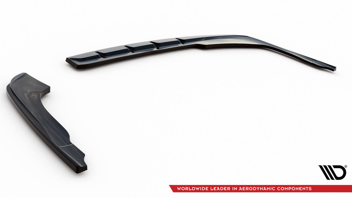 Heck Ansatz Flaps Diffusor V.1 passend für Kia Optima Mk4 Facelift schwarz Hochglanz – Ansicht 6
