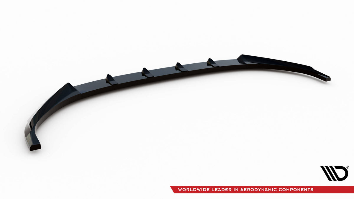 Street+ Spoilerlippe Front Ansatz passend für Skoda Enyaq Coupe iV RS  schwarz Hochglanz – Ansicht 6