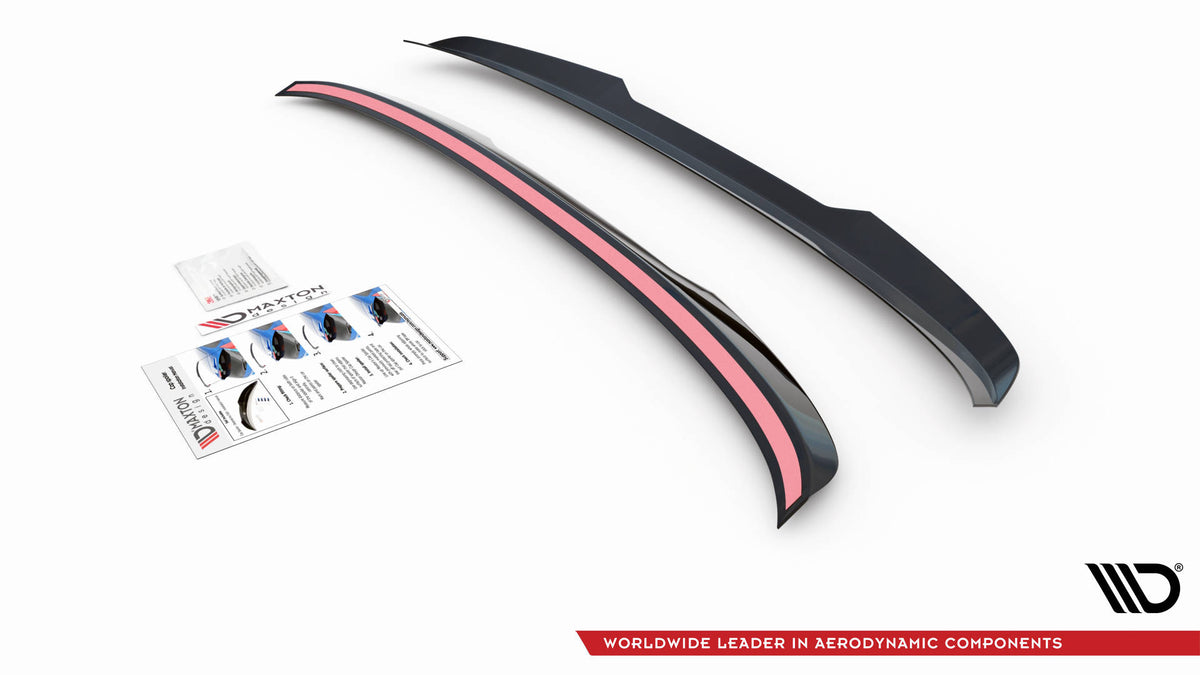 Heckspoiler Lippe V.2 BMW 5er Standard / M-Paket / M550 Limousine G30 / G30 Facelift  schwarz Hochglanz – Ansicht 5