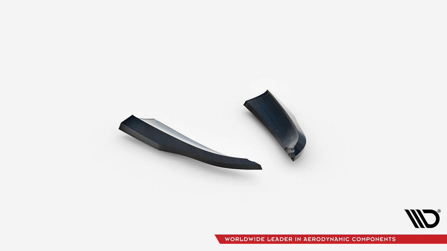 Heck Ansatz Flaps Diffusor passend für Porsche 718 Cayman GT4 RS 982c schwarz Hochglanz – Ansicht 7