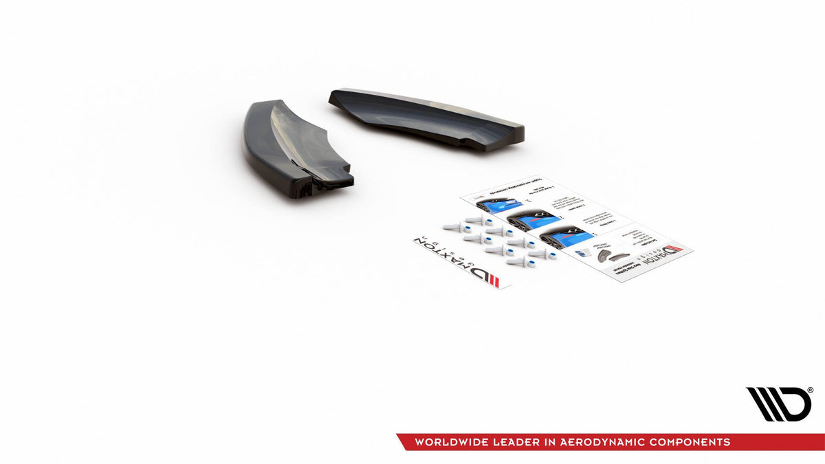 Heck Ansatz Flaps Diffusor passend für Mini Countryman Mk2 F60 JCW schwarz Hochglanz – Ansicht 7