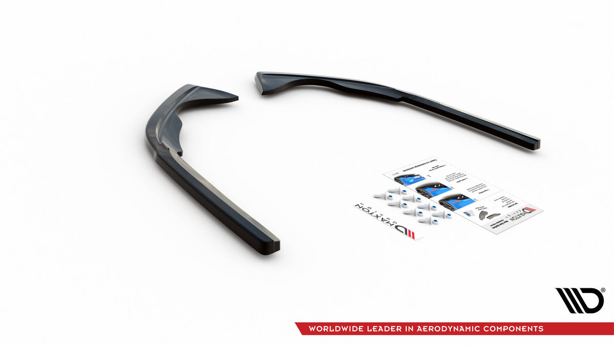 Heck Ansatz Flaps Diffusor passend für VW Passat B8 Facelift schwarz Hochglanz – Ansicht 6