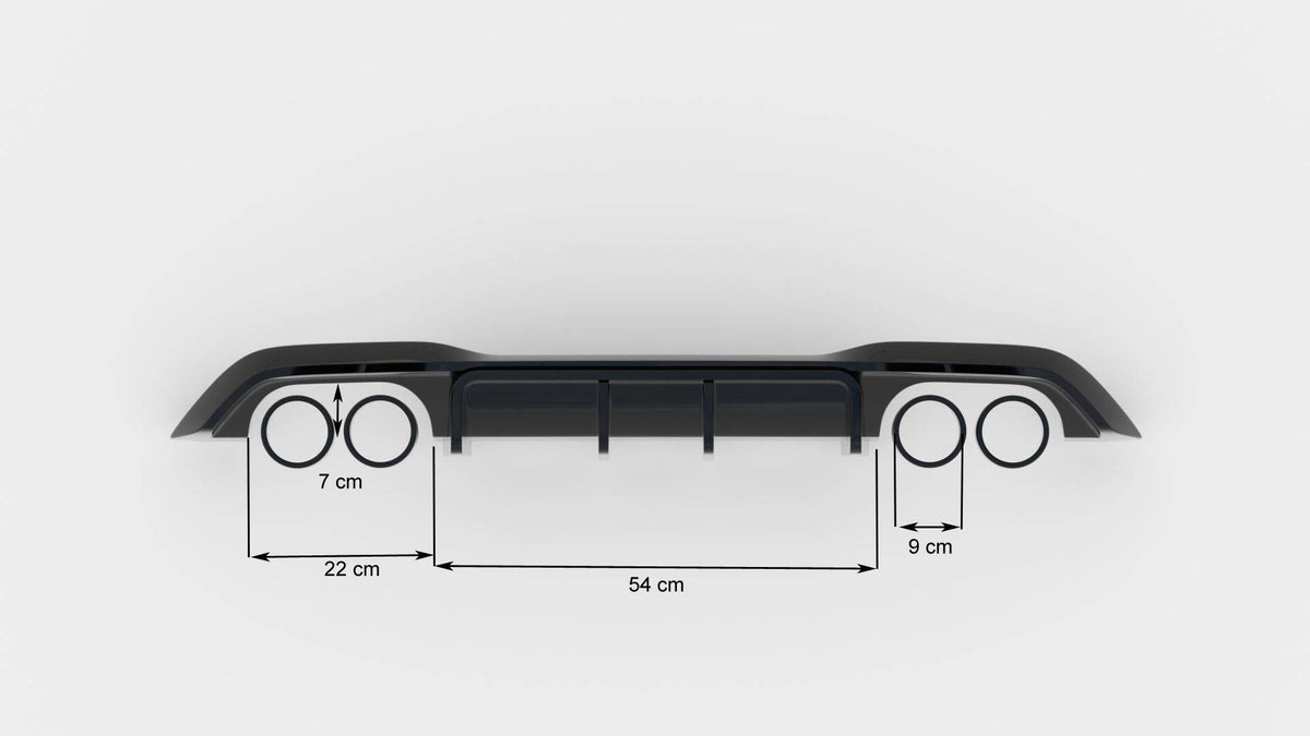 Diffusor Heck Ansatz passend für BMW M2 F87 schwarz Hochglanz – Ansicht 9
