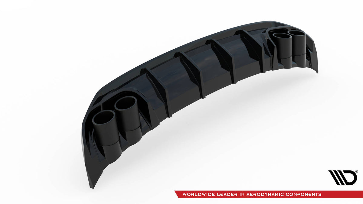 Diffusor Heck Ansatz + Endrohre passend für Audi A3 S-Line Sportback 8Y – Ansicht 6