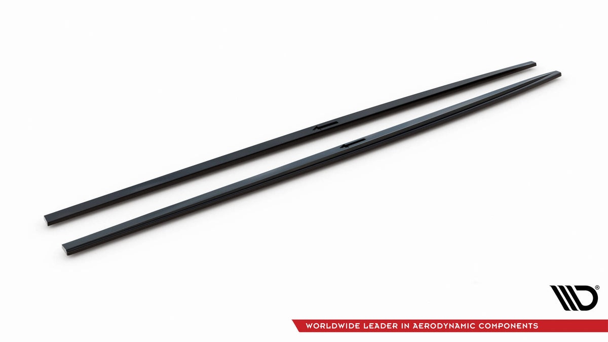 Street+ Seitenschweller Leisten passend für Audi A7 S-Line C8 / S7 C8 / C8 Facelift / S7 Facelift schwarz Hochglanz – Ansicht 5